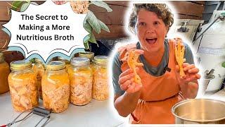 The Secret to Making Highly Nutritious Chicken Broth and Canning Chicken.