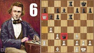 Legendary Game 6! || Paulsen vs Morphy (1857) || 1st American Chess Congress