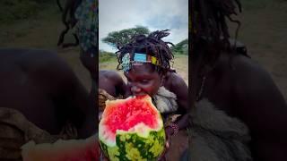 The little hunter ate watermelon for the first time in his life#humor #lifestyle #funny #comedy