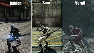 Raiden Vs Jetstream Sam Vs Vergil The best swordsman | Comparison