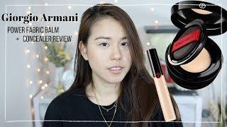 NEW* Giorgio Armani Power Fabric Foundation Balm and Concealer Review |AlisonHa