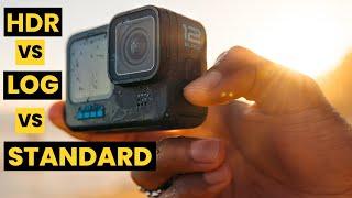 GoPro Hero 12: HDR Vs GP Log Vs Standard