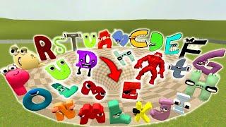 DESTROY ALL 3D ALPHABET LORE FAMILY in BIG FUNNEL Garry's Mod