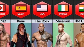 WWE Superstars From Different Countries