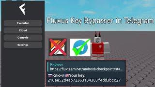 Roblox Fluxus key bypasser [Telegram] (fixed:( )