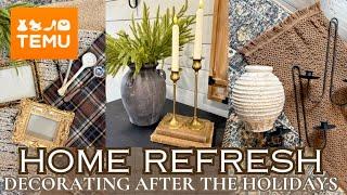 2025 TEMU HOME DECORATING IDEAS/TEMU HOME DECOR HAUL/HOW TO REFRESH YOUR HOME AFTER THE HOLIDAYS