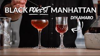 Homemade Amaro Recipe & Tasty Black Manhattan Riff