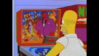 Homer Plays Devil's Advocate Pinball