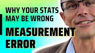 The Threats To Statistical Conclusion Validity - Measurement Error