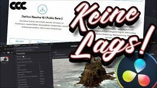 KEINE LAGS mehr in Davinci Resolve! I Flüssiges Playback  (Tutorial Deutsch)