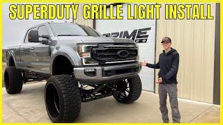 Ford Superduty LED Grille Light Bar Install 2017-2022 !!!