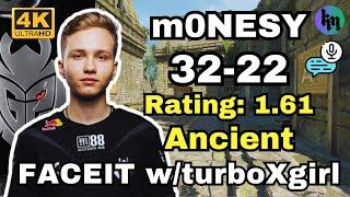 m0NESY (32-22) w/turboxgirl (Ancient) | FACEIT Ranked | Oct 27, 2024 #cs2 #pov