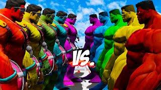 TEAM HULK SEASIDE COLOR VS TEAM BIG HULK COLOR - HULK BATTLE - EPIC SUPERHEROES WAR