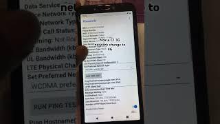 Nokia C1 3G Network changed 4G network