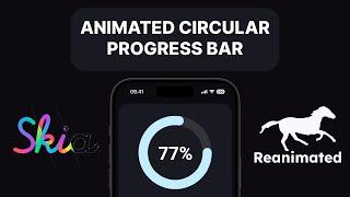 React Native Animated Circular Progress Bar With Reanimated 3 and Skia