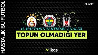 TOPUN OLMADIĞI YER | Galatasaray, Fenerbahçe, Beşiktaş 12. Hafta Taktiksel Analiz