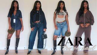 ZARA FALL TRY ON HAUL || TRACKSUITS, JEANS, JACKETS, BOOTS & MORE *NEW IN