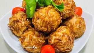 Super juicy crispy pork balls with shrimp fragrance….most delicious 1228 cooking top 10 recipes