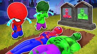 Team Spiderman Nerf War Bad Guy Joker ► R.I.P Spider vs Hulk, Please Wake Up! Battle In Granny House