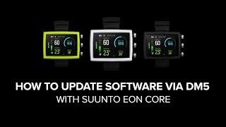 Suunto EON Core - How to update software via DM5