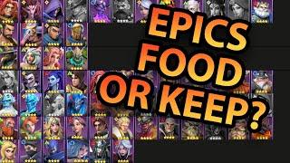 Infinite Magicraid : EPICS TO FEED OR KEEP ! MY LIST !