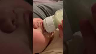 Baby ASMR feeding bottle sounds dripping milk #asmr