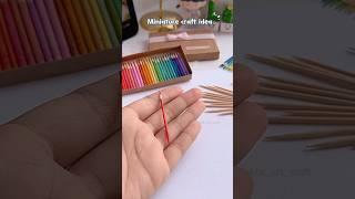 Miniature color pencils #shorts #art #diy #muktaartandcraft #youtubeshortsviral