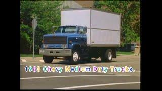 1983 Chevy Medium Duty Trucks  Ad from Chevy sales disc.