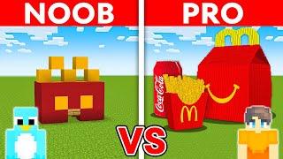 NOOB vs PRO: HAPPY MEAL House Build Challenge in Minecraft