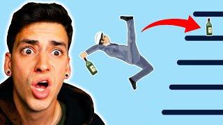 THE WEIRDEST BOTTLE FLIPS EVER! (Happy Wheels)