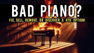 Bad Piano? Fix, Sell, Remove, or Discover a 4th Option!