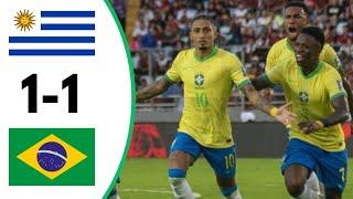 BRAZIL VS URUGUAY  (1-1) |EXTENDED HIGHLIGHTS | WORLD CUP QUALIFYING | BRAZIL | URUGUAY |HIGHLIGHTS