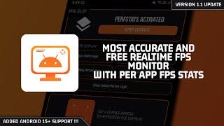 (No Root) Enable Real-Time FPS Meter on Any Android !!! Live FPS & Per-App Stats [ PerfStats v1.1 ]