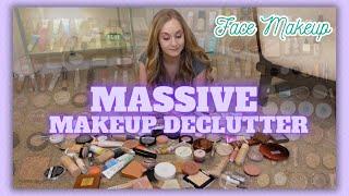 MASSIVE MAKEUP DECLUTTER | FACE