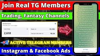 How to Join Active Members in Trading & Fantasy Telegram Channel from Ads in 2024 | Instagram Ads