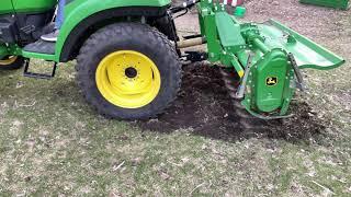 John Deere Tiller First Time Use