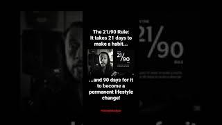 The 21/90 Rule to Successfully Start New Sober Habits - 1 Minute Sobriety