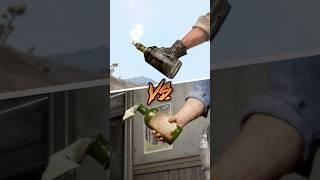RDR1 VS RDR2- Fire Bottle Comparison #shorts #rdr2 #reddeadredemption2  #weaponscomparison
