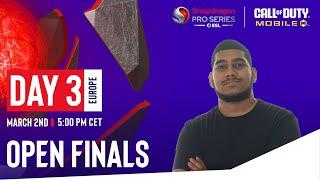 Call of Duty: Mobile Open Finals | Europe - Day 3 - English