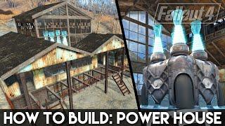 HOW TO BUILD: POWER HOUSE! (Fallout 4 Settlement Building Tips)