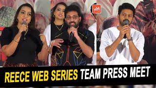 Recce Web Series Team Press Meet | Shiva Balaji | Sri Ram | Ester Noronha | ZEE 5 Orginals |YOYOTV