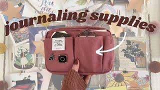 Let’s organise my journaling supplies!  Delfonics Utility Pouch S