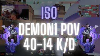 Demon1 POV Iso on Bind 40-14 K/D (VALORANT Pro POV)