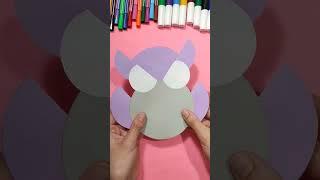 How to make a funny paper Owl  #creative #ideas #activities #tutorial #papercraft #owl #birds