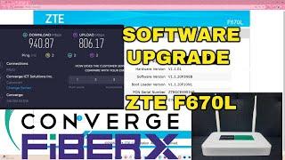 Converge- How to Upgrade Software of ZTE MODEL F670L into Blue Firmware Complete Step-by-Step Guide!