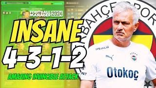 You MUST TRY This INSANE FM24 4-3-1-2 Tactic | FM24 Tactics