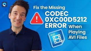 How to Fix Missing Codec 0xc00d5212 Error When Playing AVI Files?