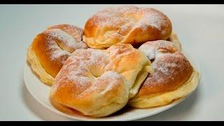 Испанские булочки с заварным кремом | Теле-теле-тесто