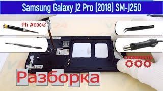 Как разобрать  Samsung Galaxy J2 Pro (2018) SM-J250 Разборка и Ремонт