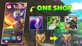 ONE SHOT ONE KILL! BEST BUILD GRANGER 2024 (please try) - Mobile Legends